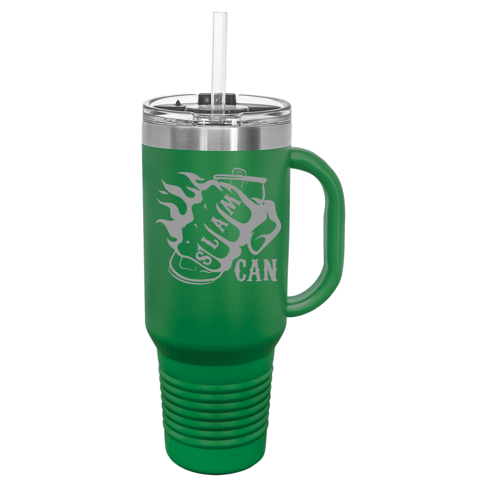 SlamCan Nation - Travel Mugs — listing image for 40oz, Green options