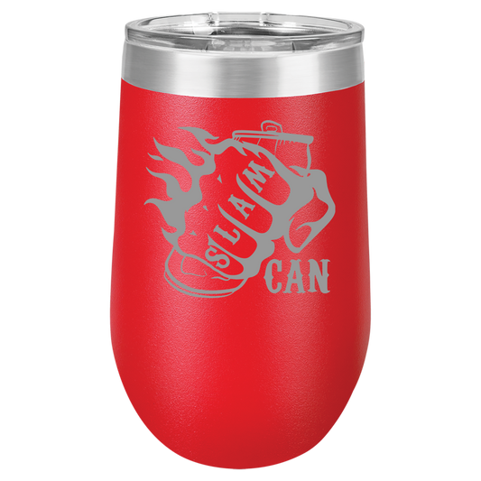 SlamCan Nation - Stemless Wine Glass