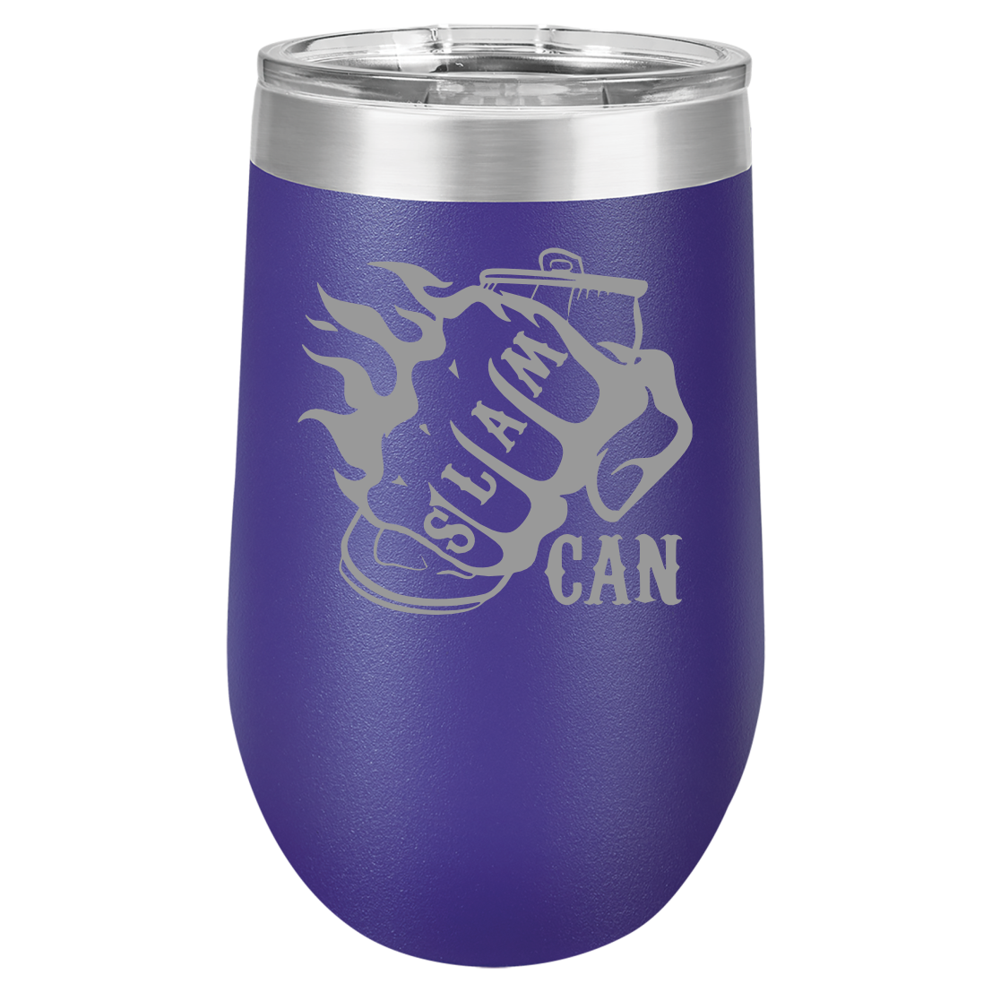SlamCan Nation - Stemless Wine Glass