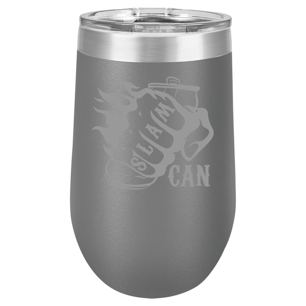 SlamCan Nation - Stemless Wine Tumbler — listing image for Dark Gray options