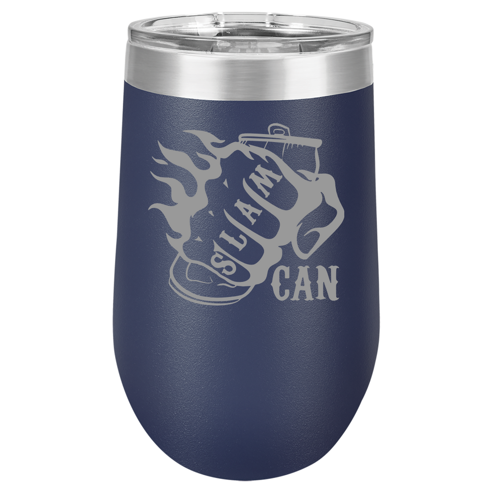 SlamCan Nation - Stemless Wine Tumbler — listing image for Navy Blue options