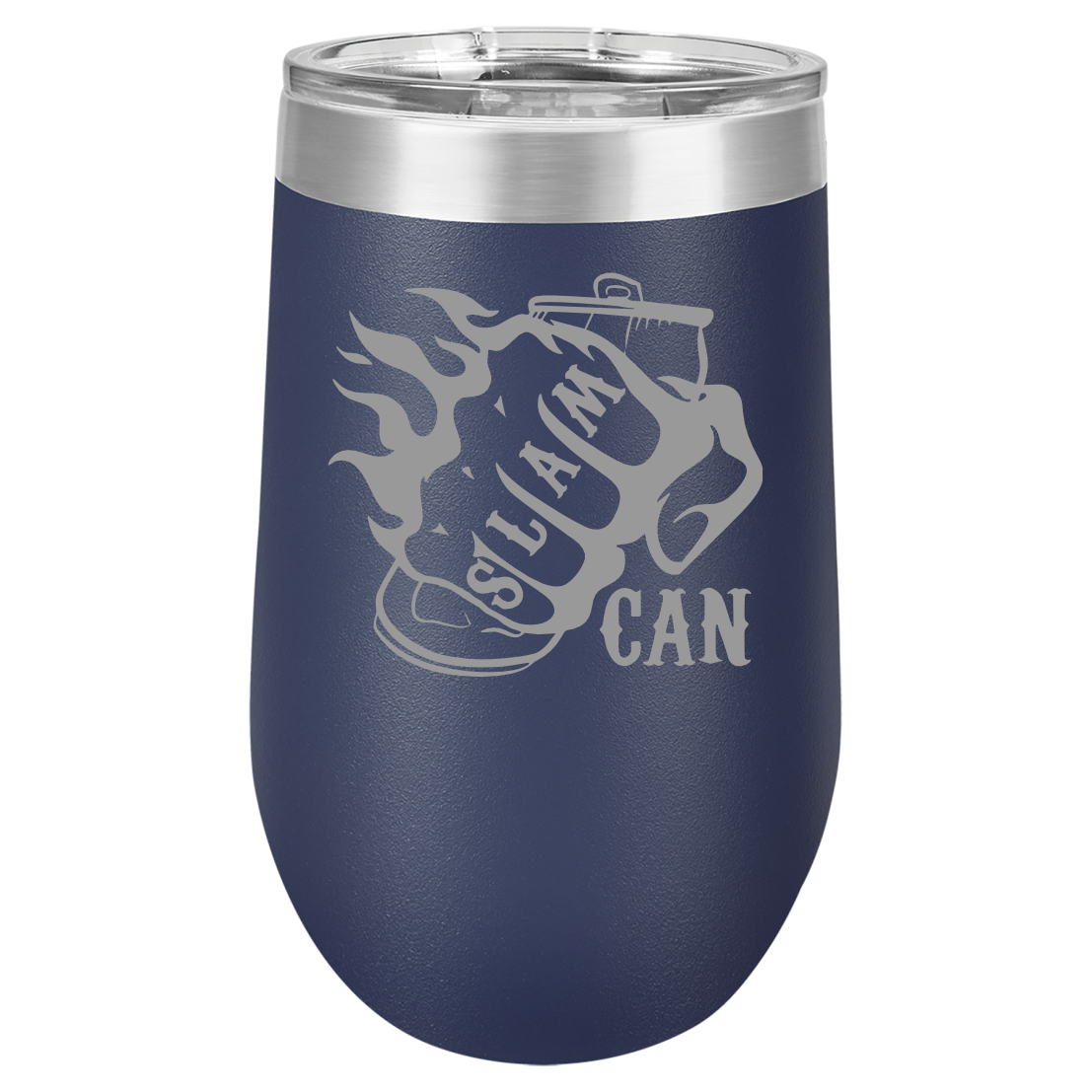 SlamCan Nation - Stemless Wine Glass