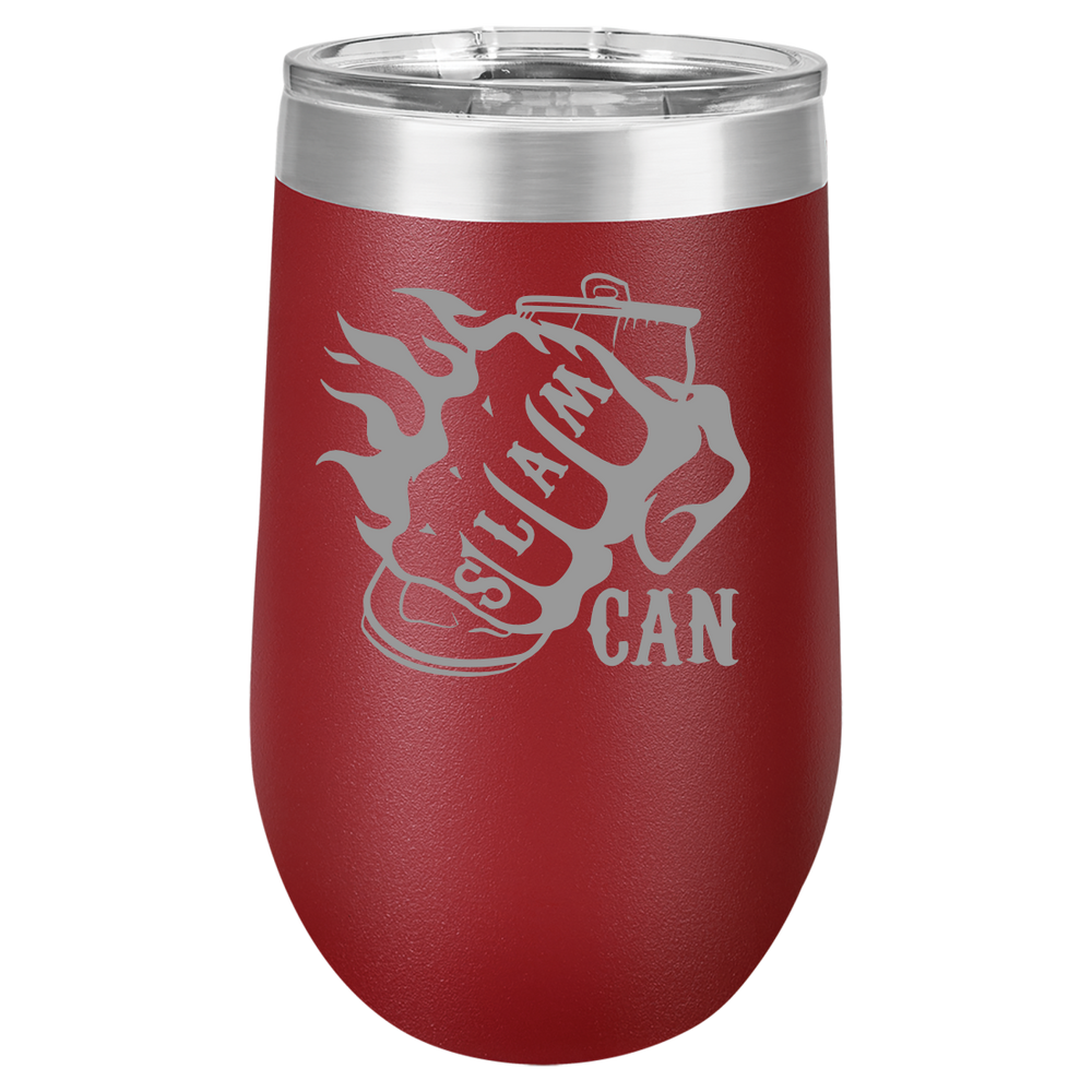 SlamCan Nation - Stemless Wine Tumbler — listing image for Maroon options