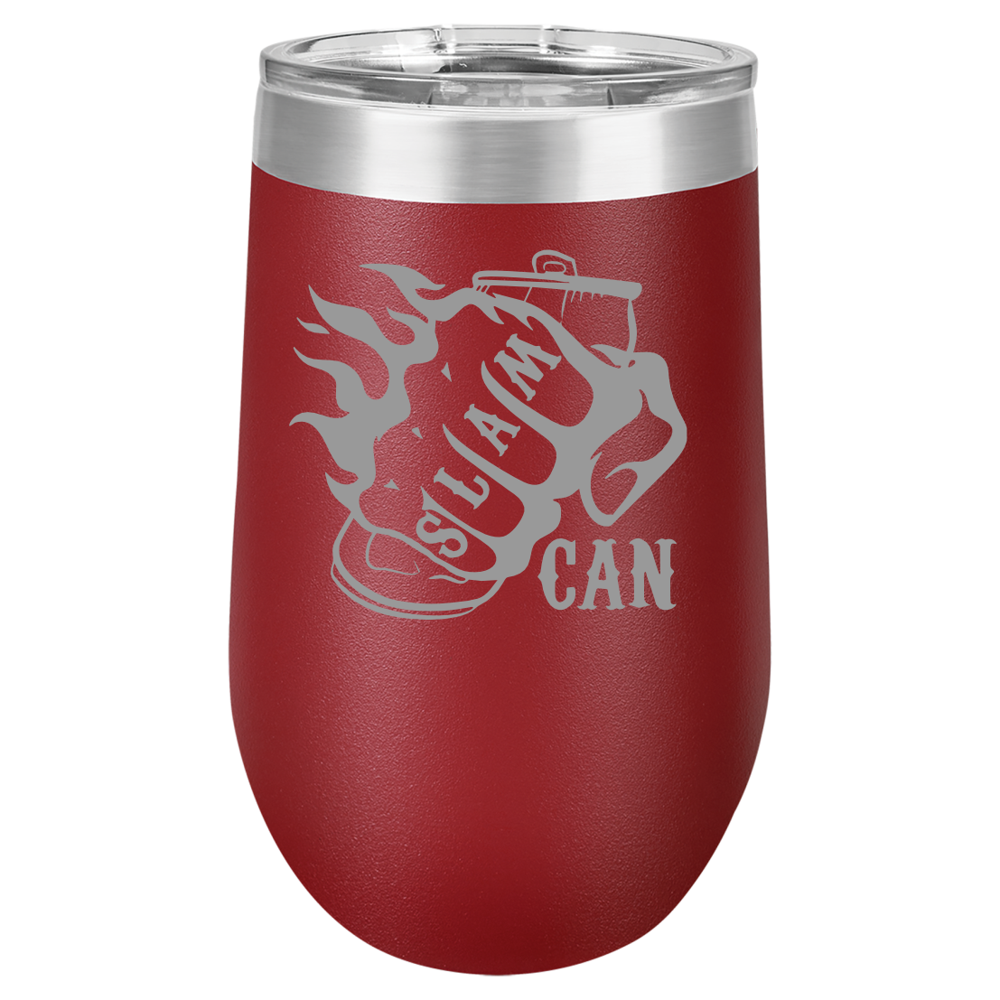 SlamCan Nation - Stemless Wine Glass