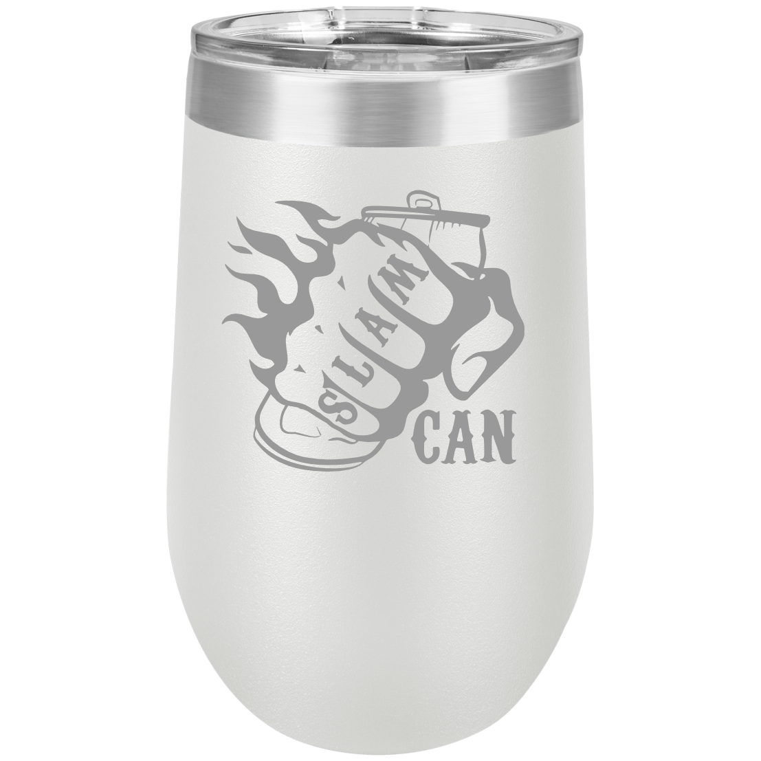 SlamCan Nation - Stemless Wine Glass