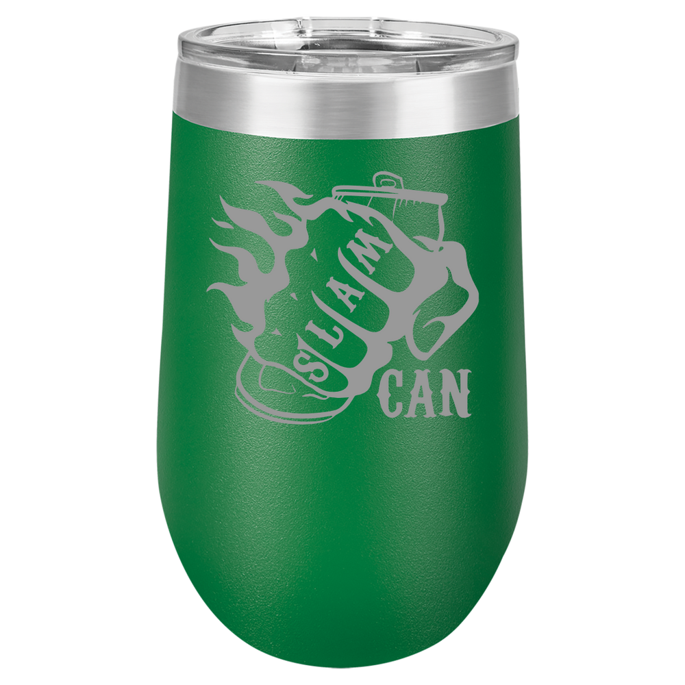 SlamCan Nation - Stemless Wine Tumbler — listing image for Green options