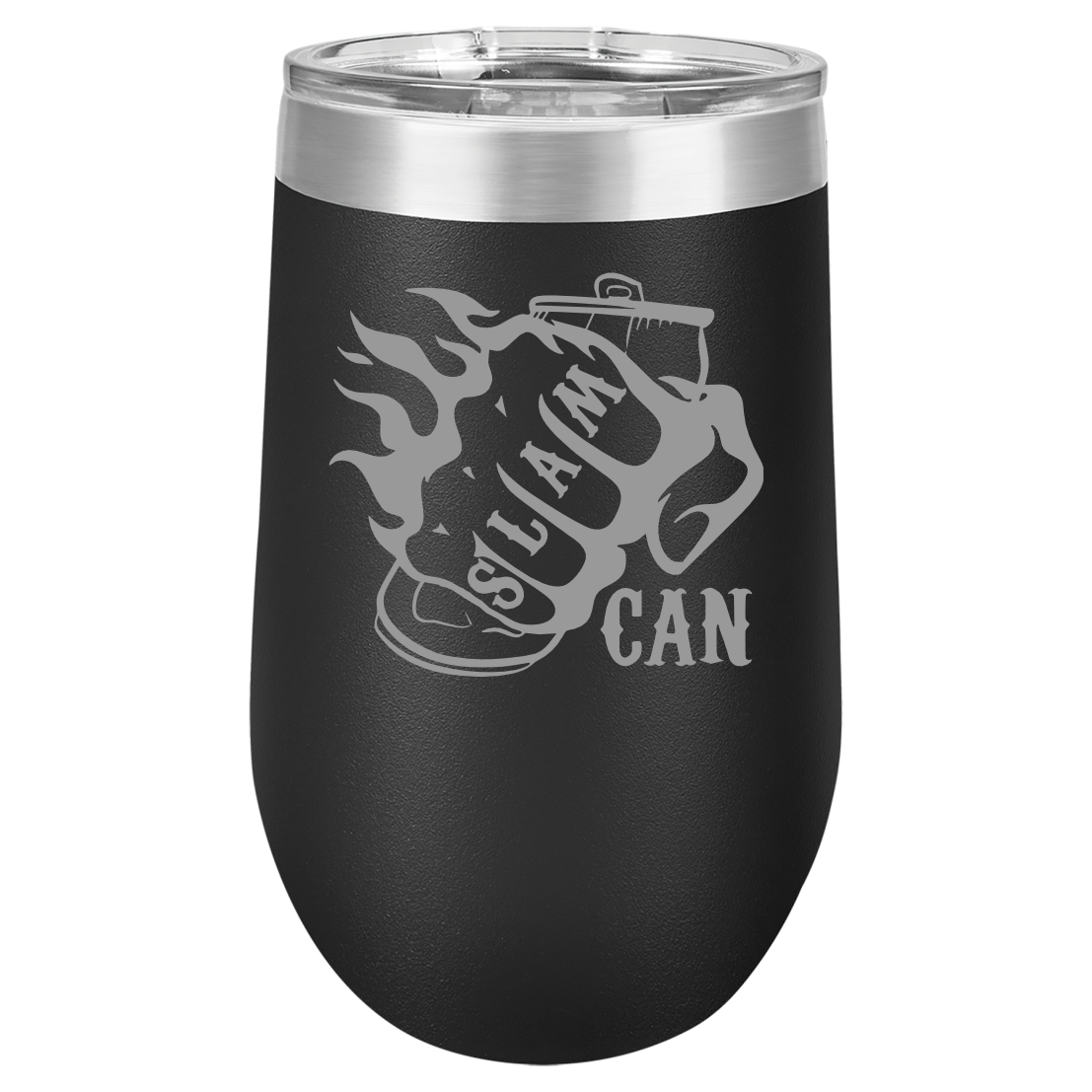 SlamCan Nation - Stemless Wine Tumbler — listing image for Black options