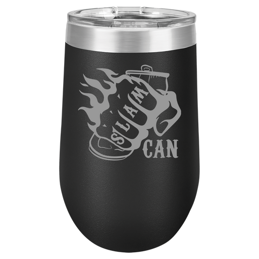 SlamCan Nation - Stemless Wine Glass