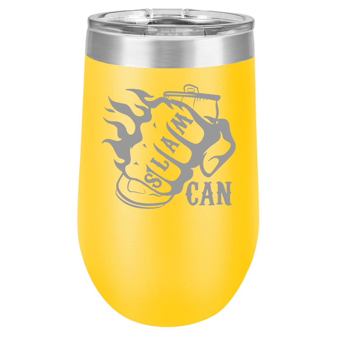 SlamCan Nation - Stemless Wine Glass