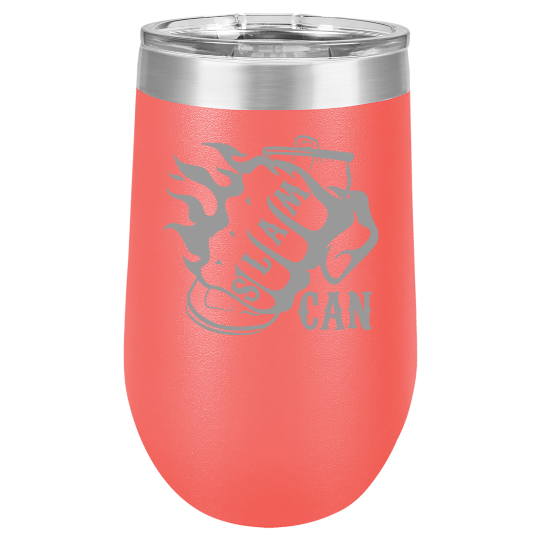 SlamCan Nation - Stemless Wine Glass