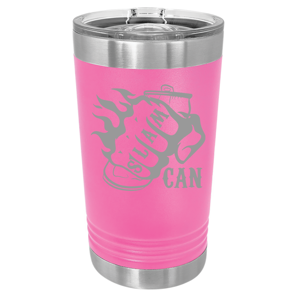 SlamCan Nation - Pint Tumbler — listing image for 16oz, Pink options
