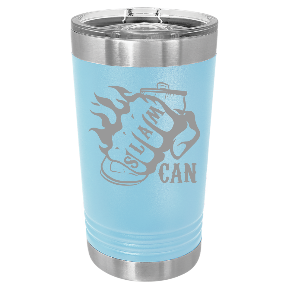 SlamCan Nation - Pint Tumbler — listing image for 16oz, Light Blue options