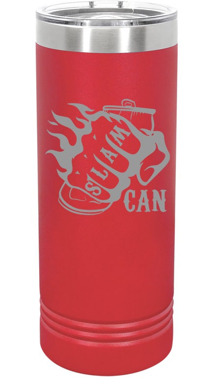 SlamCan Nation - 22oz Skinny Tumbler — listing image for 22oz, Red options