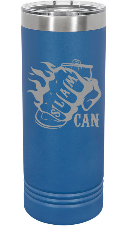 SlamCan Nation - 22oz Skinny Tumbler — listing image for 22oz, Royal Blue options