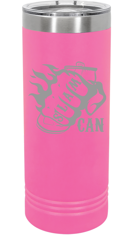 SlamCan Nation - 22oz Skinny Tumbler — listing image for 22oz, Pink options
