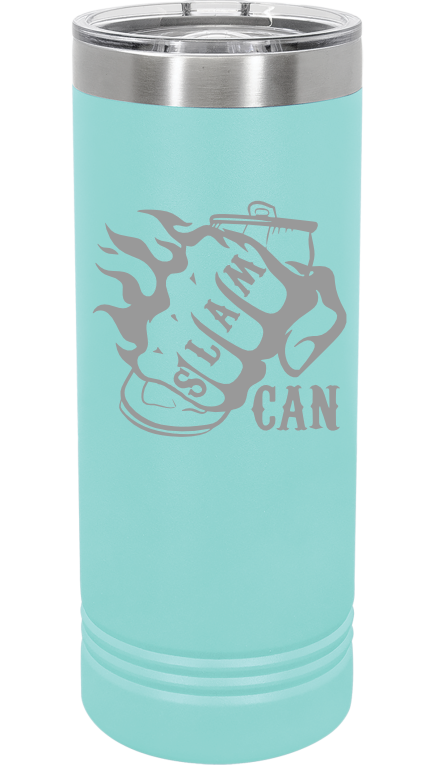 SlamCan Nation - 22oz Skinny Tumbler — listing image for 22oz, Teal options