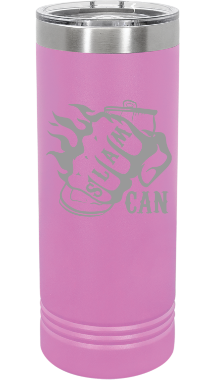 SlamCan Nation - 22oz Skinny Tumbler — listing image for 22oz, Light Purple options