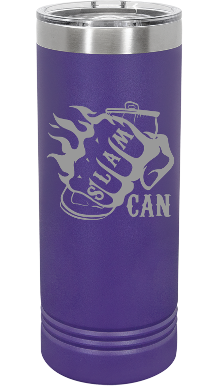 SlamCan Nation - 22oz Skinny Tumbler — listing image for 22oz, Purple options