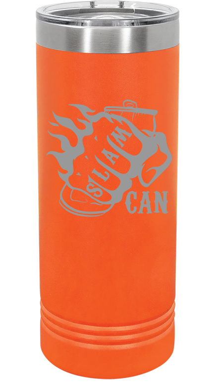 SlamCan Nation - 22oz Skinny Tumbler — listing image for 22oz, Orange options