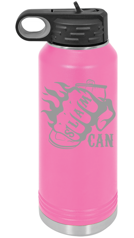 SlamCan Nation - Water Bottles — listing image for 12oz, Pink options