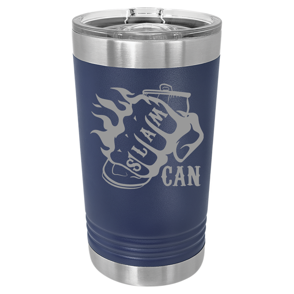 SlamCan Nation - Pint Tumbler — listing image for 16oz, Navy Blue options
