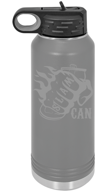 SlamCan Nation - Water Bottles — listing image for Dark Gray options