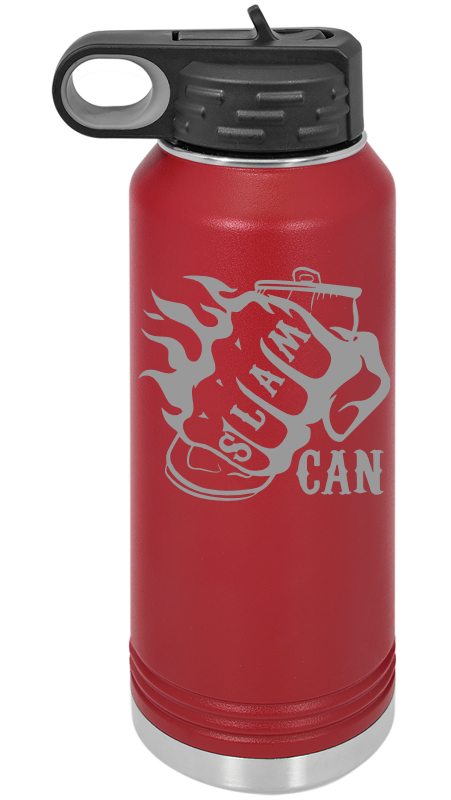 SlamCan Nation - Water Bottles — listing image for Maroon options