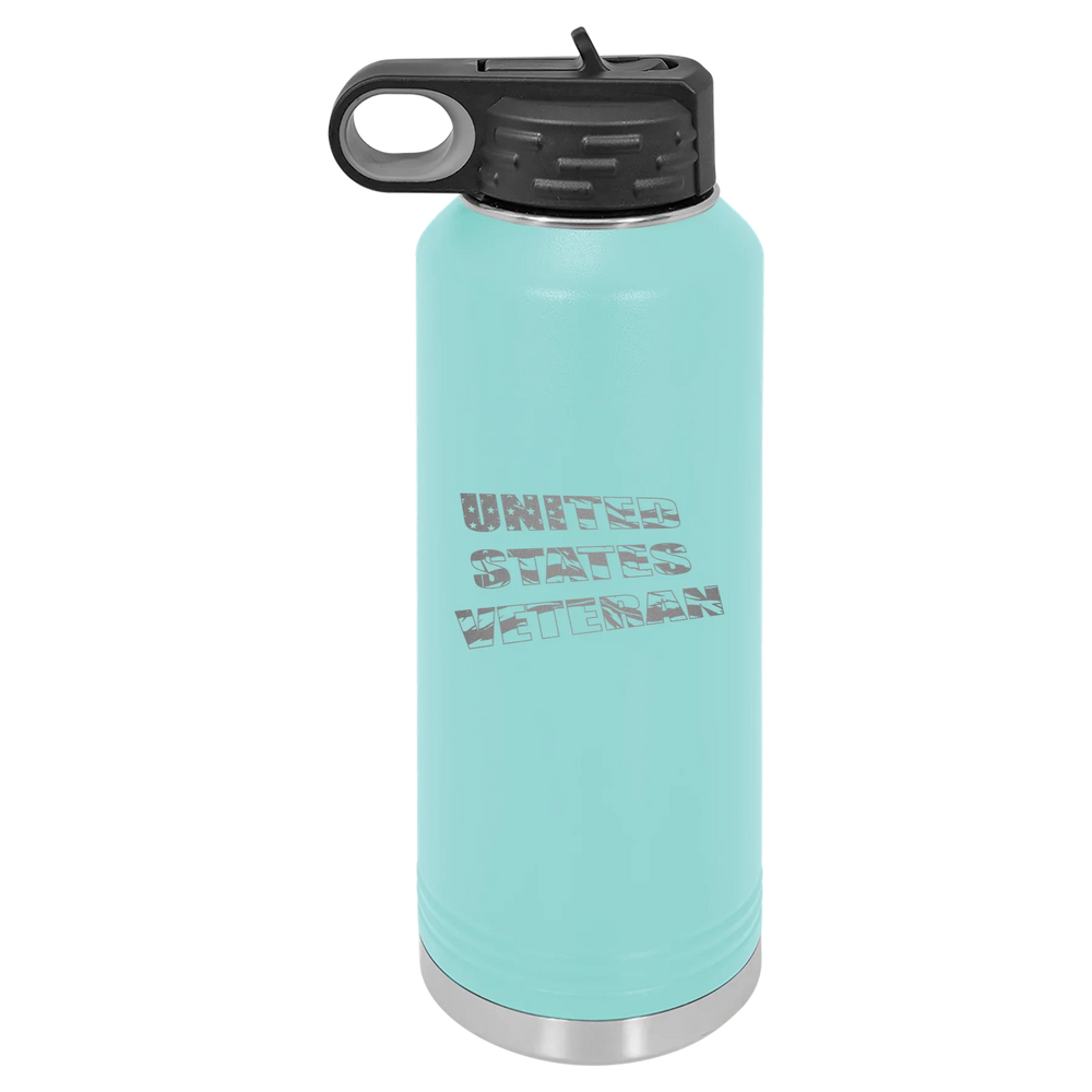 Flag Veteran - Polar Camel Water Bottle - Teal