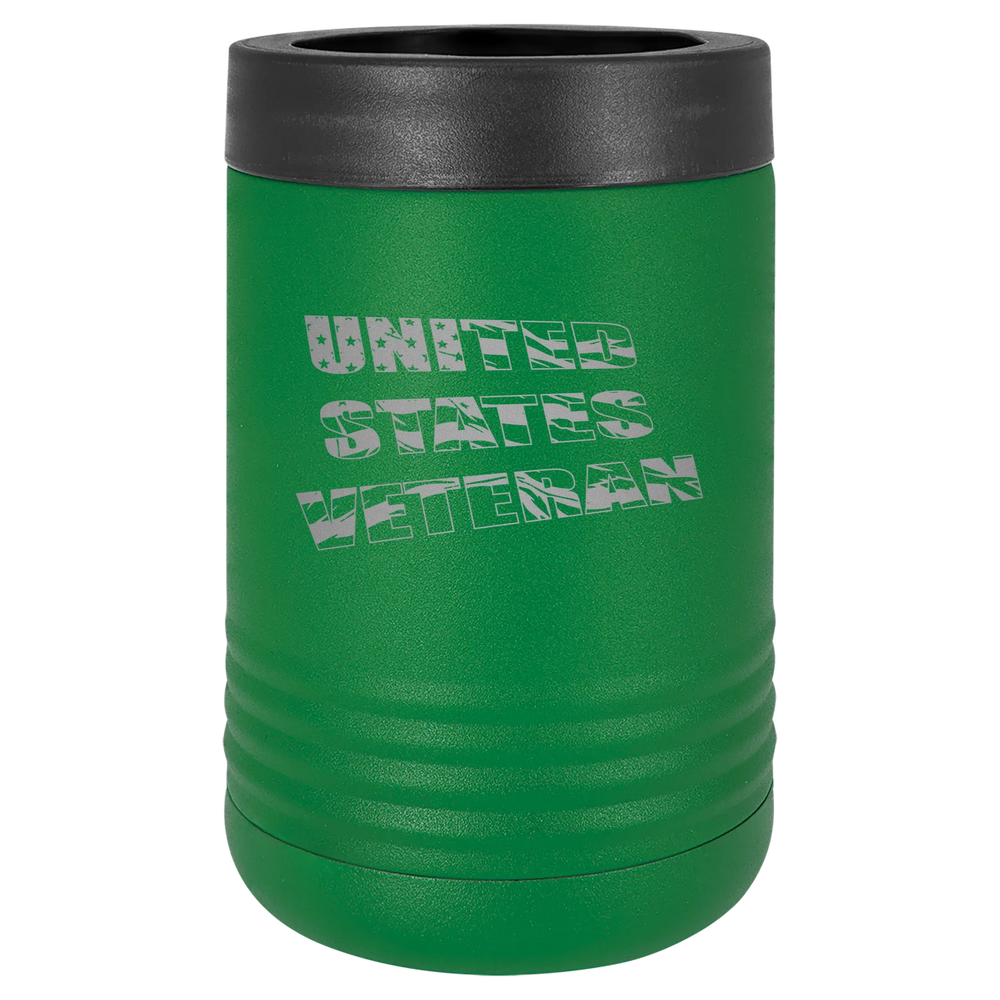 Flag Veteran - Polar Camel Beverage Holder - Green Stainless Steel Vacuum Insulated