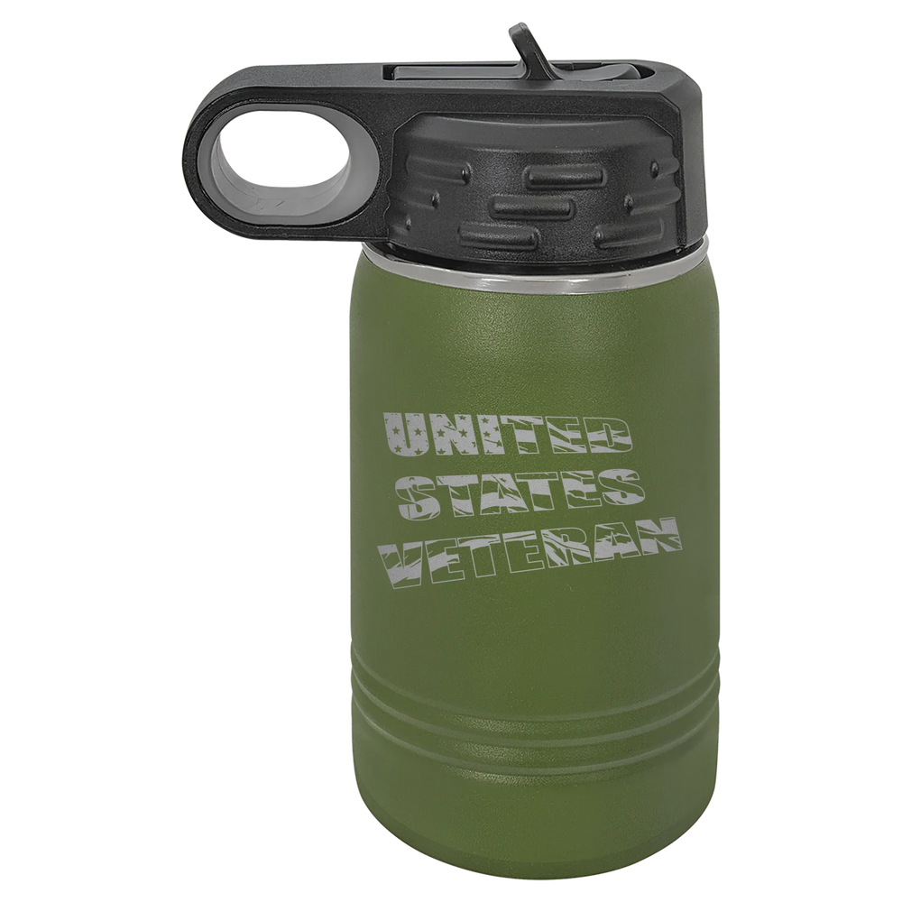Flag Veteran - Polar Camel Water Bottle - Olive Green