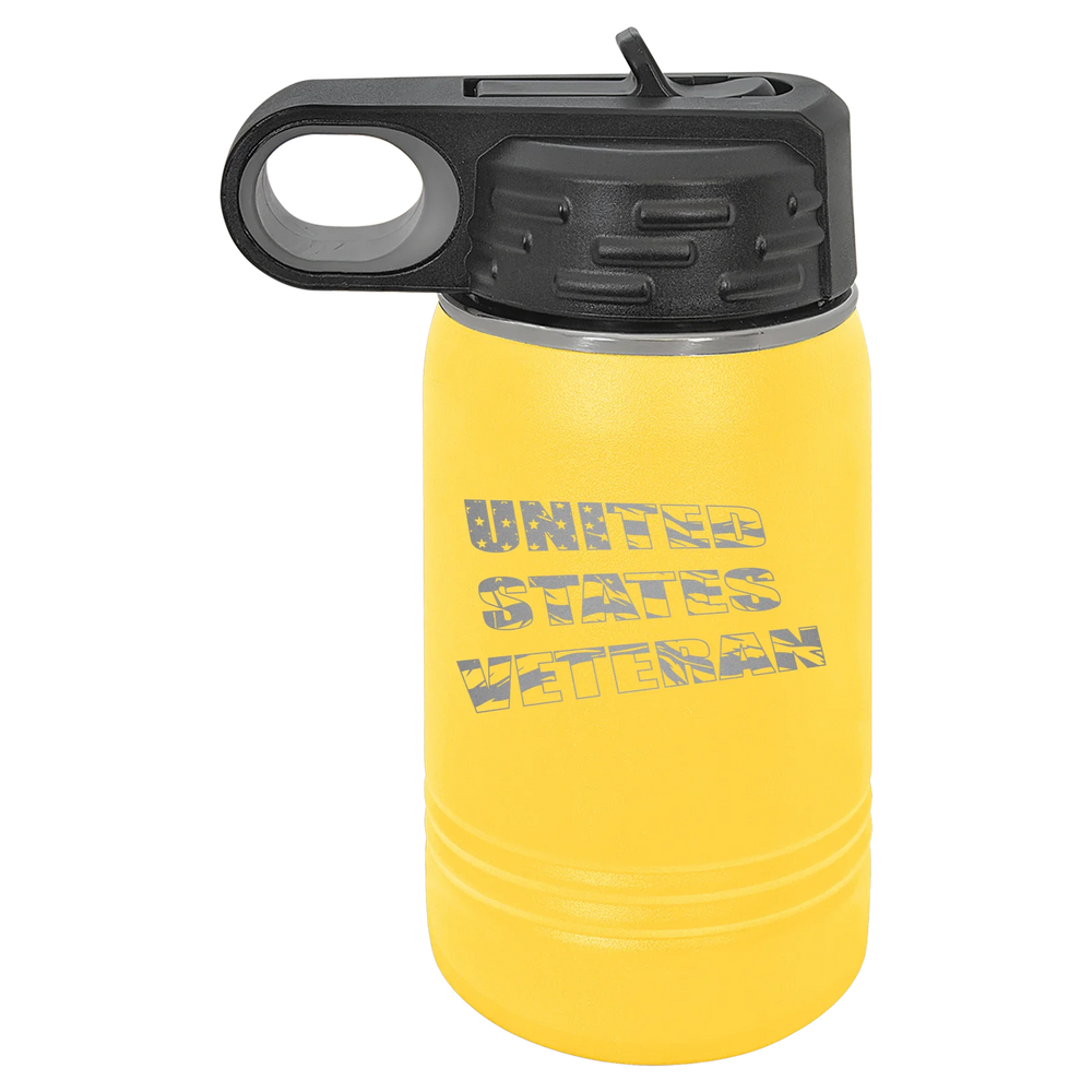 Flag Veteran - Polar Camel Water Bottle - Yellow