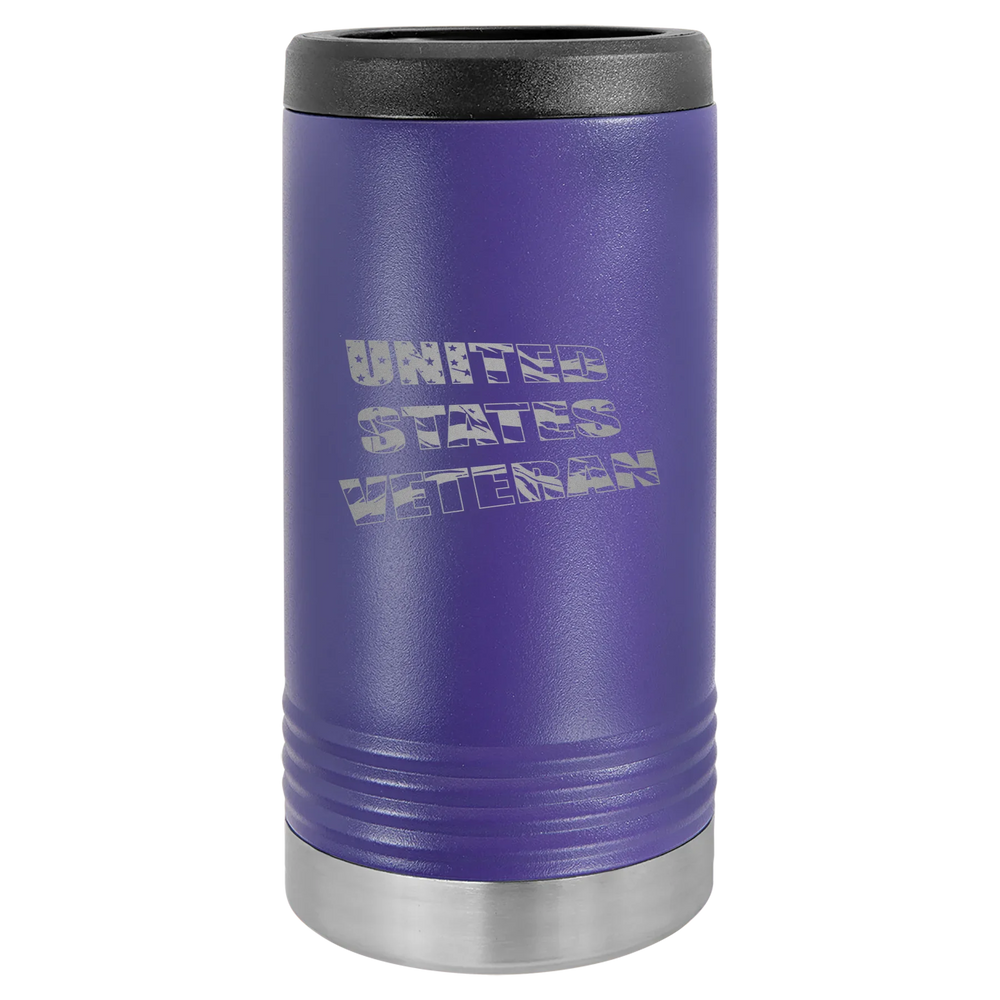 Flag Veteran - Polar Camel Beverage Holder - Purple Slim