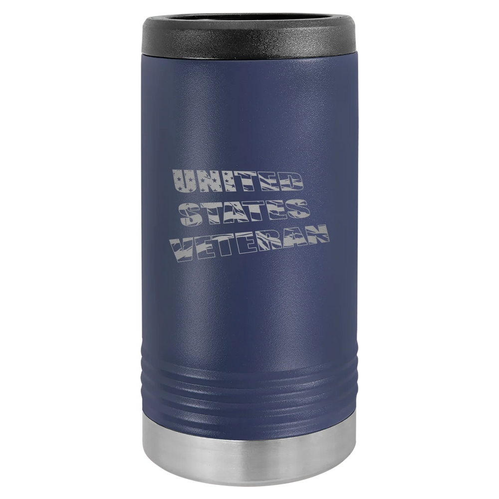 Flag Veteran - Polar Camel Beverage Holder - Navy Blue Slim