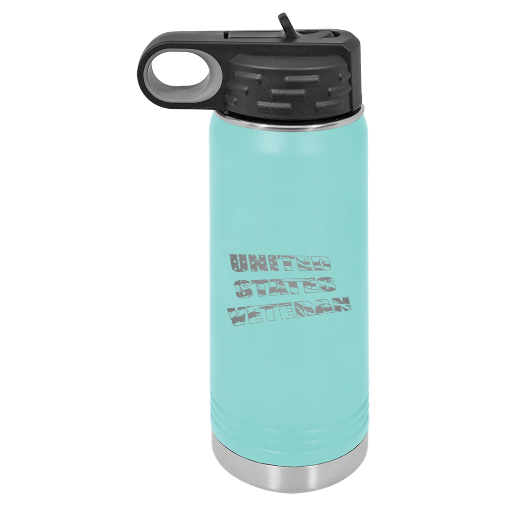 Flag Veteran - Polar Camel Water Bottle - Teal