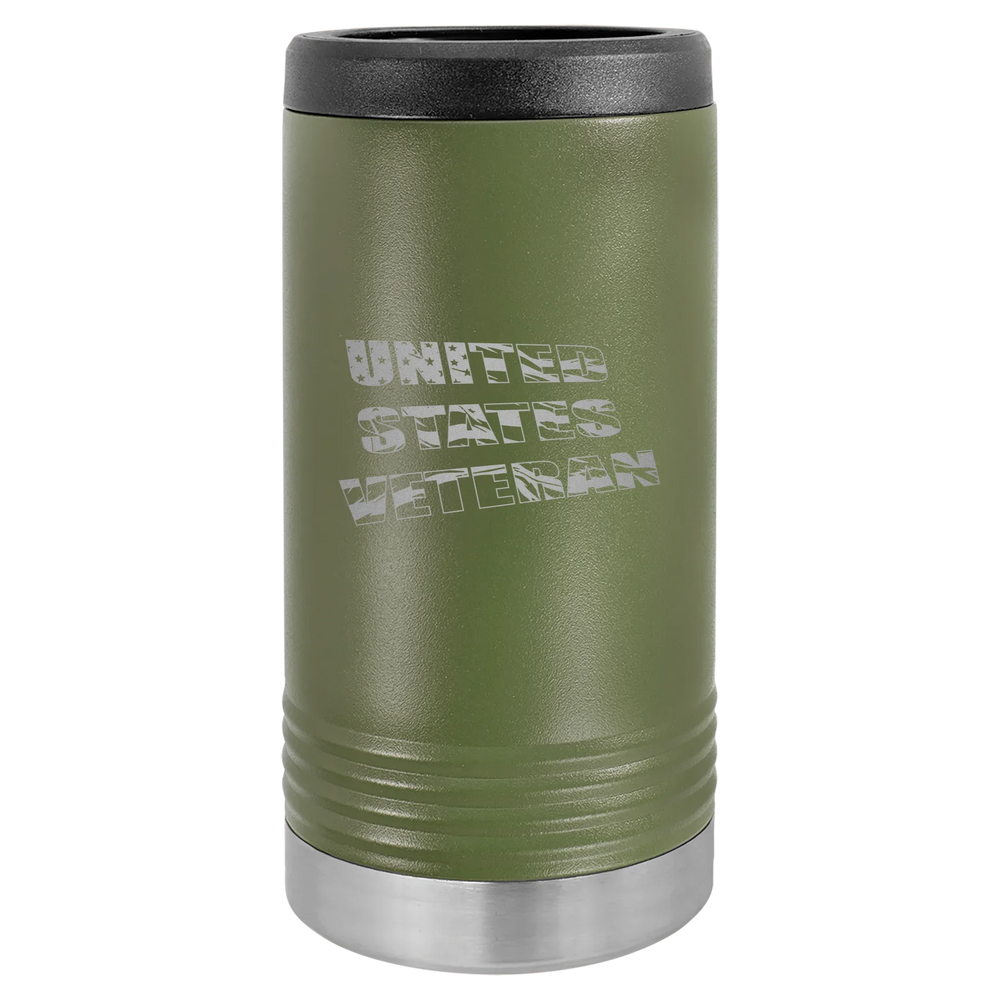 Flag Veteran - Polar Camel Beverage Holder - Olive Green Slim