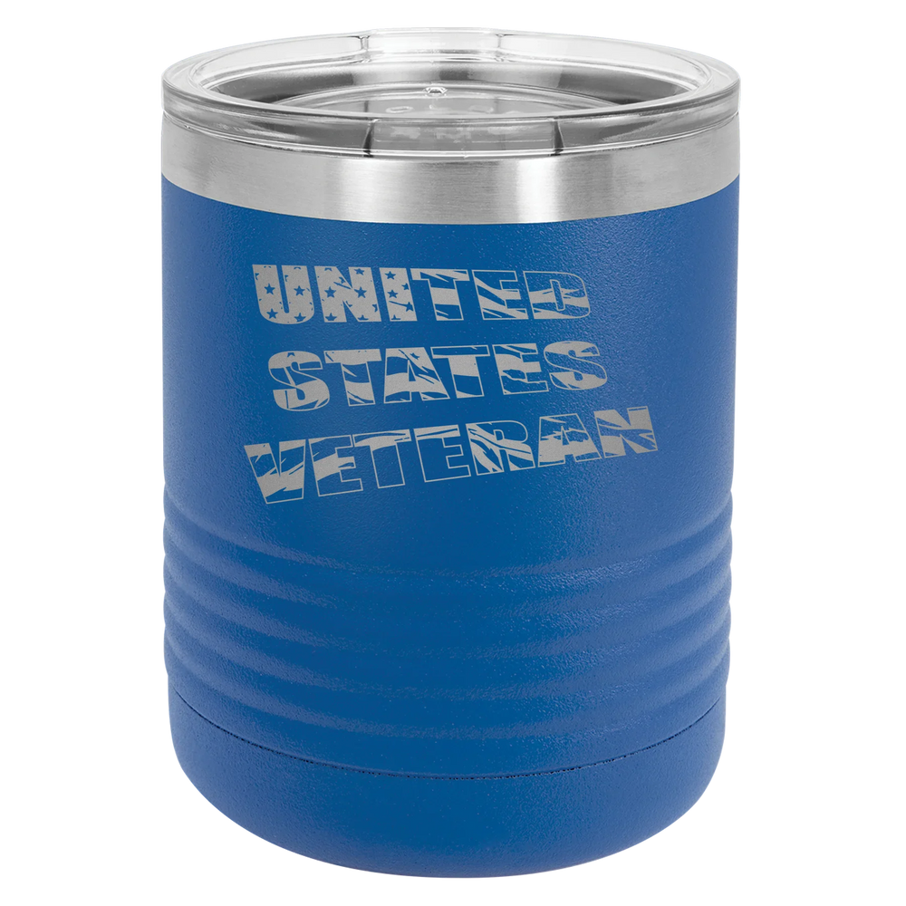 Flag Veteran - Polar Camel Tumbler with Standard Lid - Royal Blue